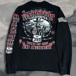 Y2K graphic biker mens longsleeve tee⛓️